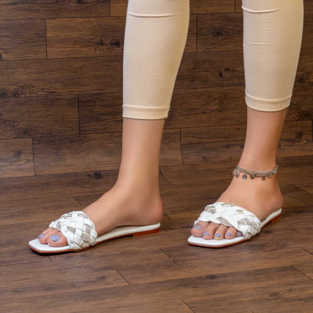 white sandals for women