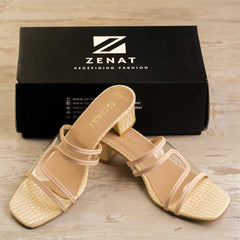 zenat crystal clear fawn heels